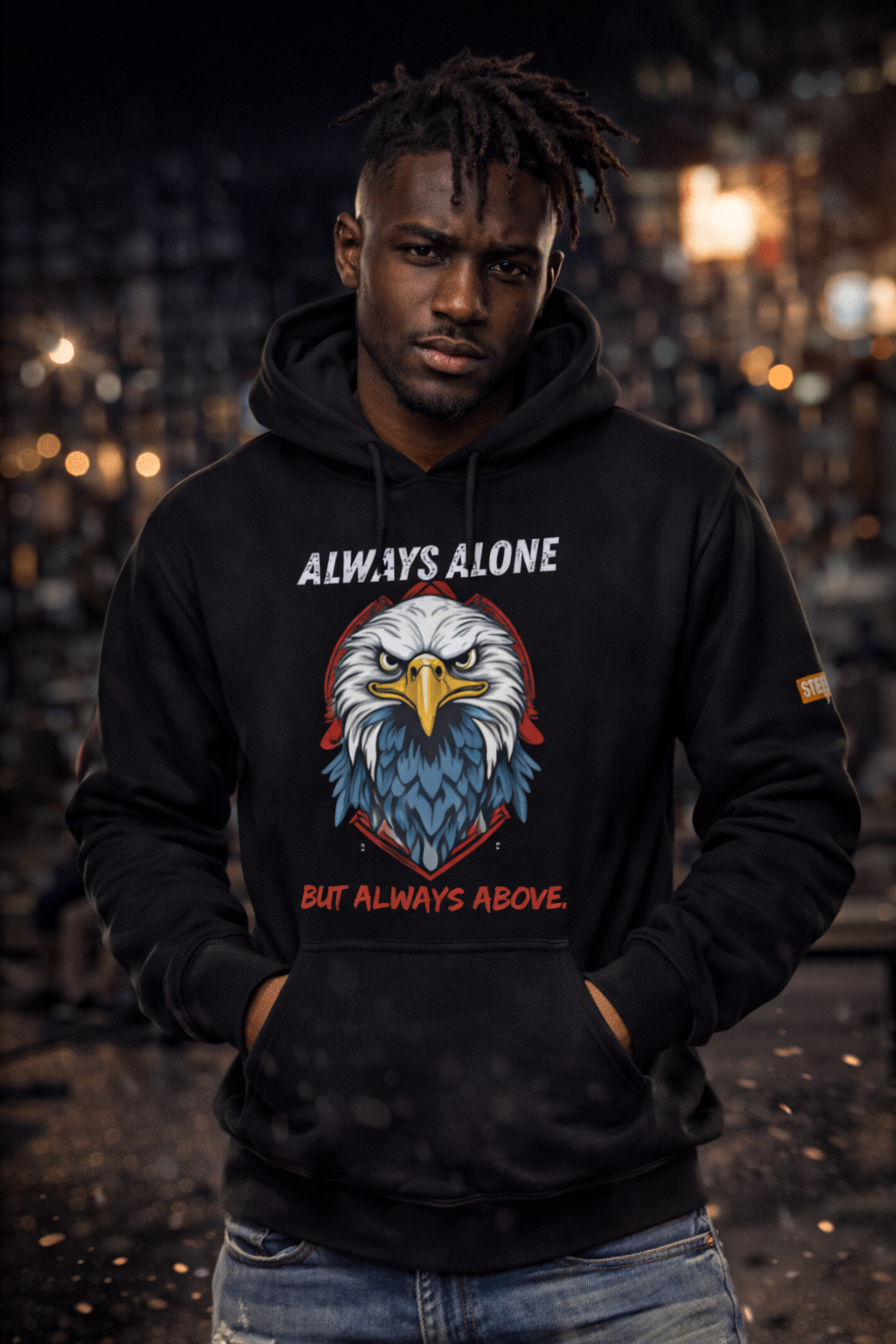 Always Above Hoodie – Eagle | Streetwear MadeLogin